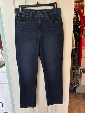 J. Crew The Essential Straight Dark Wash Women’s Jeans